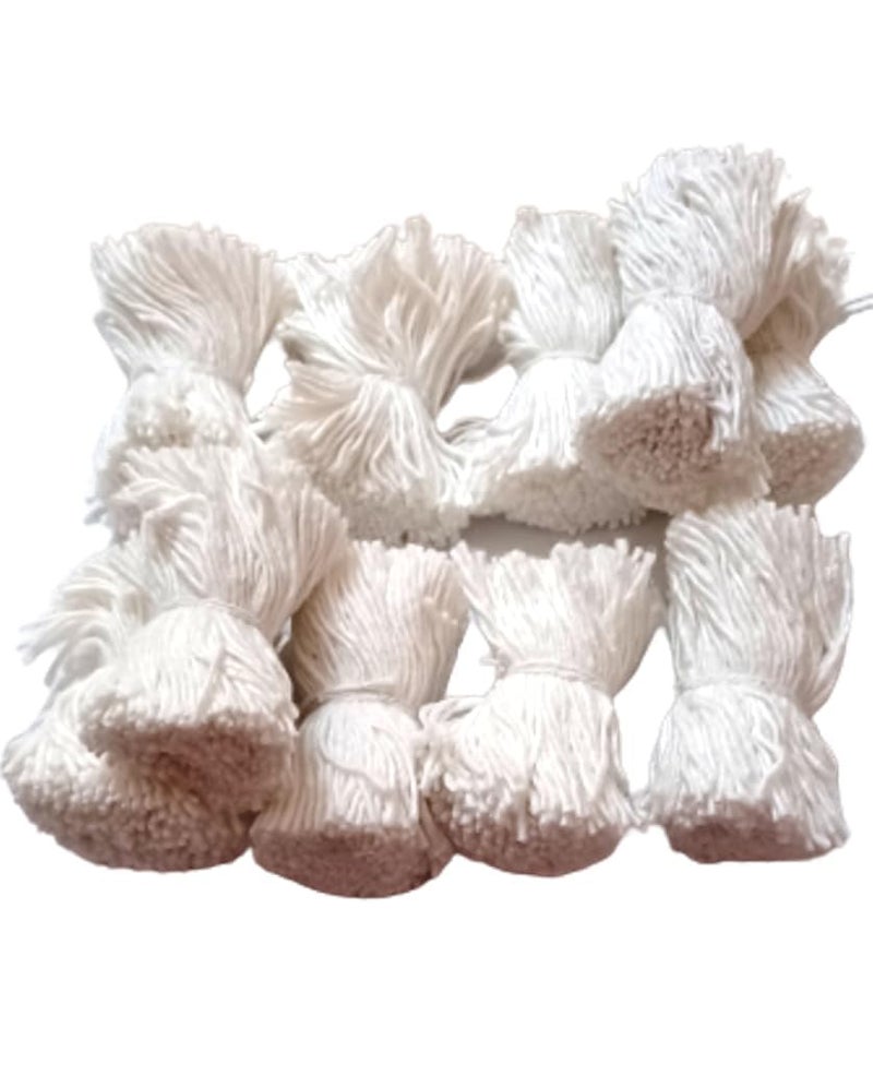On Blow On Blow Cotton Wicks for Pooja Aarti 2 Inch Long Pack of 5 365 Wicks Each White  - Image 2