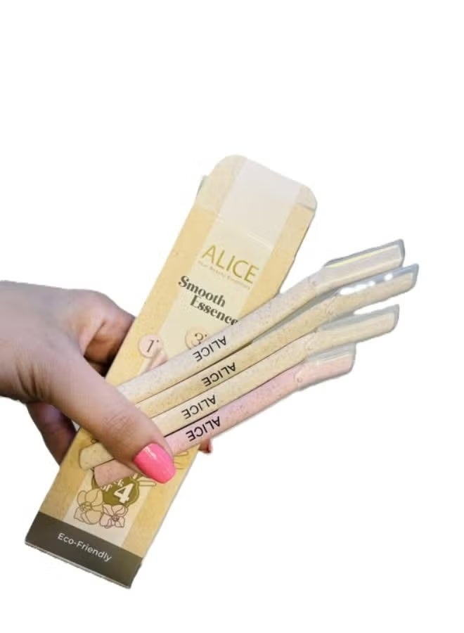 Alice Smooth Essence Face Razor  - 4 Pieces - Image 2