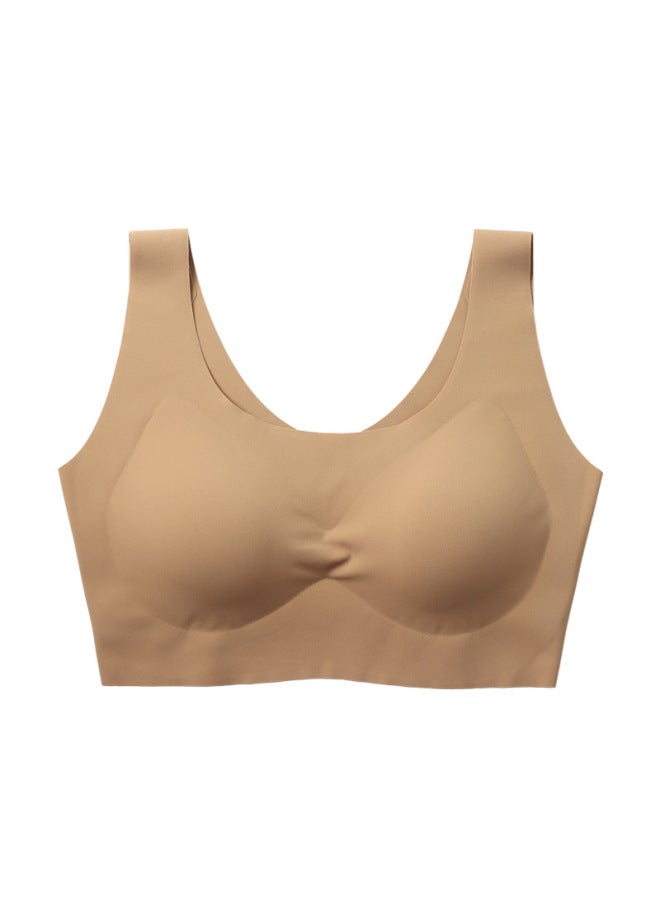 Bra Seamless Underwear Women's Summer Thin Small Chest Push-up No Steel Ring Sports Beautiful Back Women's Big Chest Small Bra