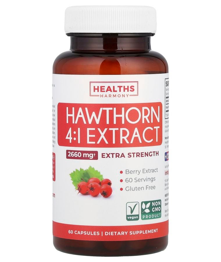 Healths Harmony Hawthorn 4:1 Extract 2660 mg 60 Capsules