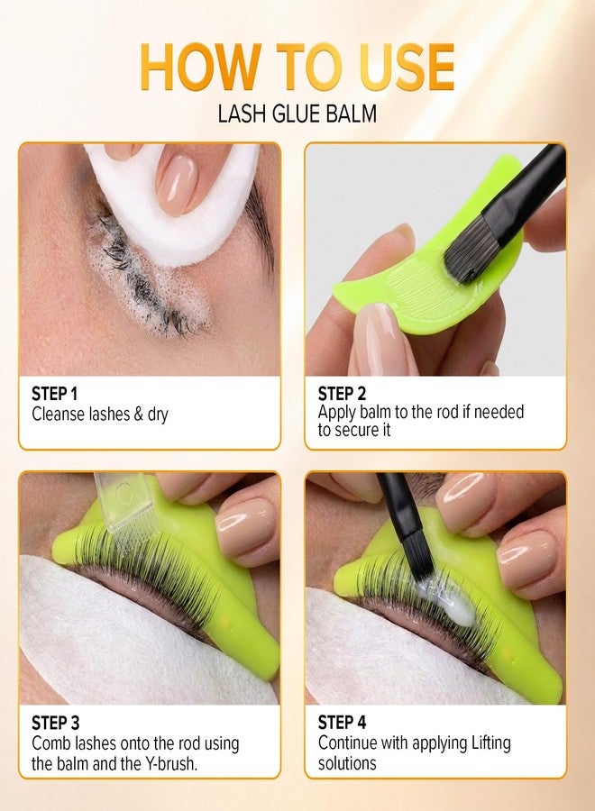 STACY LASH Lift Glue Balm Lash Lift Adhesive Strong Sticky Eyelash Perm Glue Balm Eye Lash Curling Lamination Gel Korean Beauty (10g/0.35oz) - Image 5
