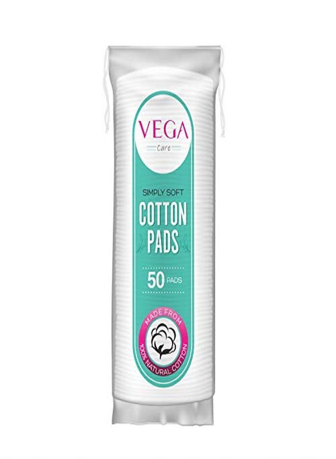 Vega Organic Cotton Balls (50 Pieces) For Makeup Remover & Face Cleansing  - Image 1