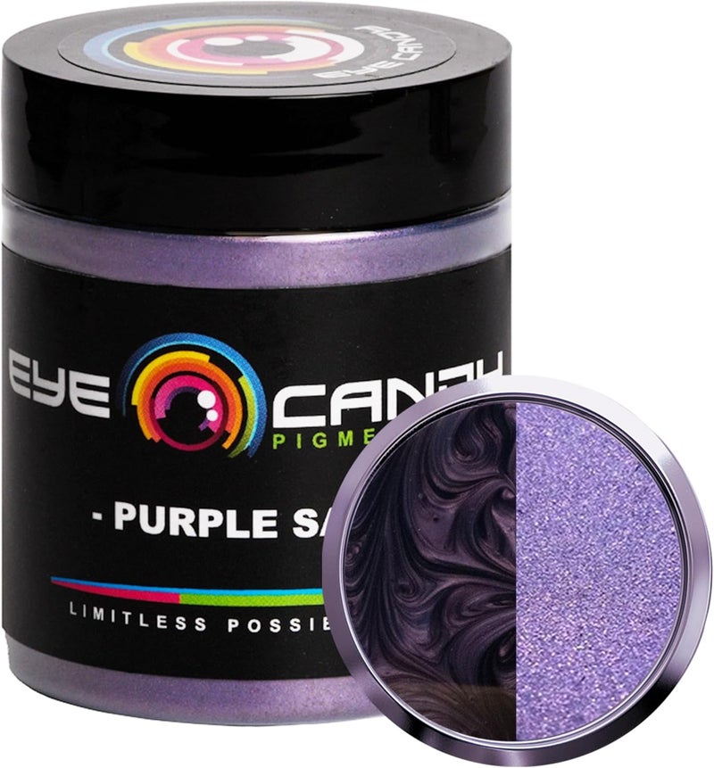 Eye Candy Pigments Premium Purple Mica Powder - Purple Sage (25gr) - for Epoxy, Resin, Soap, Paint, Woodworking, Acrylic Pouring, Bath Bombs, Fishing Lures - DIY Arts and Crafts Additive - Image 1
