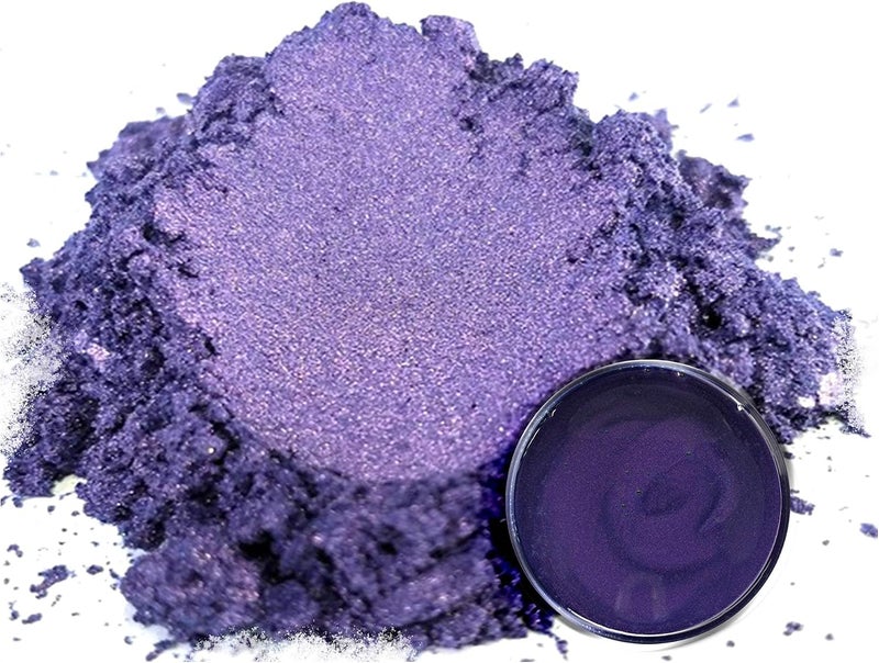 Eye Candy Pigments Premium Purple Mica Powder - Purple Sage (25gr) - for Epoxy, Resin, Soap, Paint, Woodworking, Acrylic Pouring, Bath Bombs, Fishing Lures - DIY Arts and Crafts Additive - Image 2