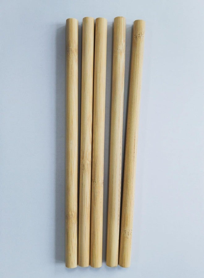 TRAGO Bamboo Straws Pack of 25 Natural Eco Friendly Biodegradable Drinking Straws Size 12mm x 220mm - Image 1