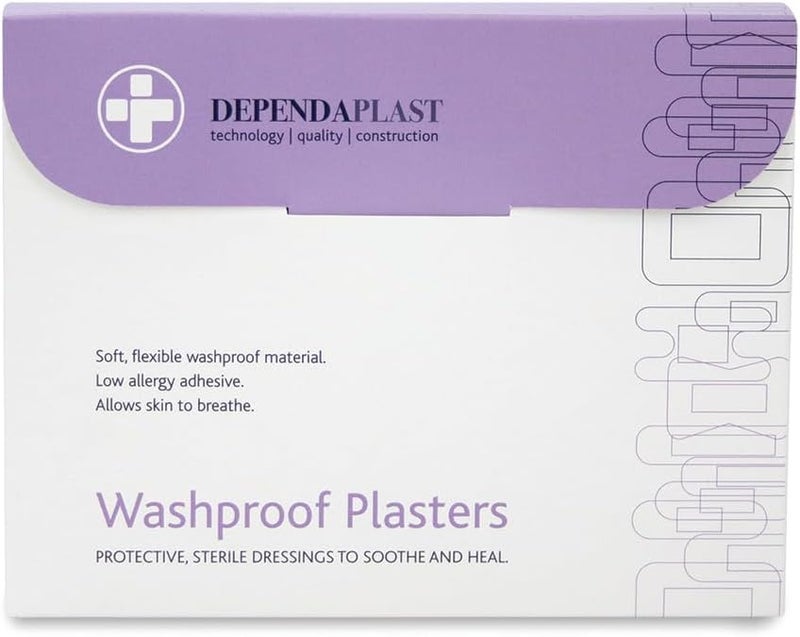 Dependaplast Washproof Plasters Assorted Flexible PU Plastic Film Secure Adhesive Breathable Waterproof Box of 100 - Image 2