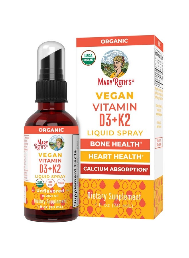 MaryRuth Organics MaryRuth's Vitamin D3 | K2 | Liquid Spray | Supplement for Adults & Kids | Calcium Absorption Strong Bones | Vegan | Non-GMO | Gluten Free | 1 Fl Oz  - Image 1