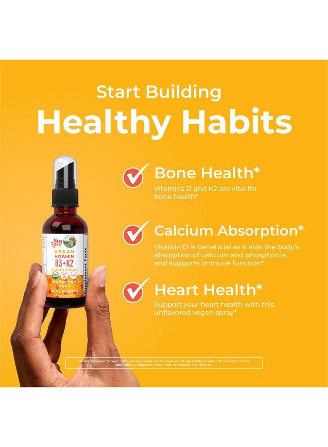 MaryRuth Organics MaryRuth's Vitamin D3 | K2 | Liquid Spray | Supplement for Adults & Kids | Calcium Absorption Strong Bones | Vegan | Non-GMO | Gluten Free | 1 Fl Oz  - Image 5