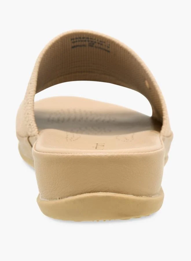 Le Confort BEIGE Women Flyknit Textured Sandals for Women | Best Price UAE