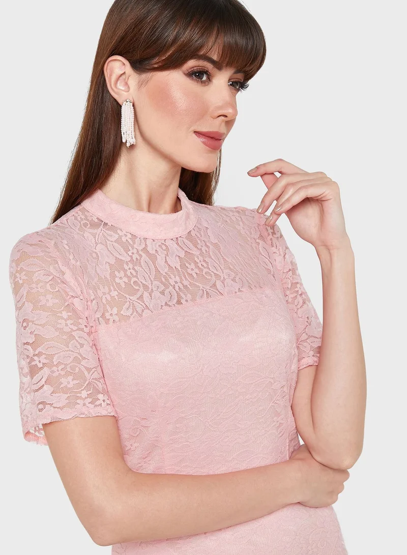 Ella Limited Edition Ruffle Hem Lace Dress
