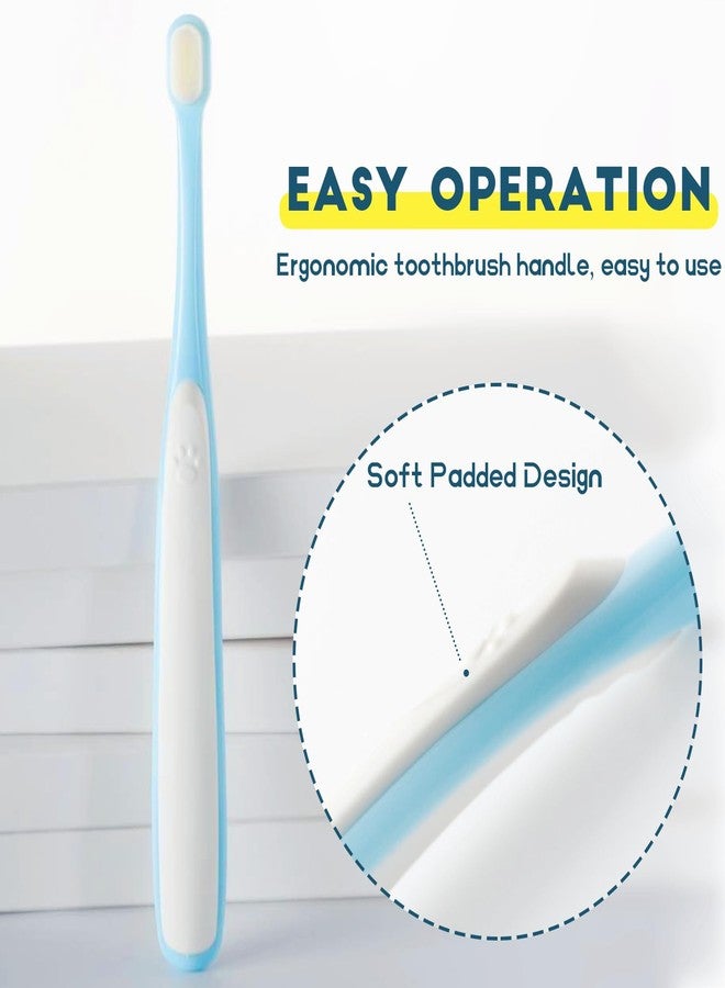 MoonyMars Small Dog Toothbrush, Cat & Puppy Tooth Brushing Kit, Ultra Soft & Mini Head Teeth Brush for Kitten & Tiny Pet, Doggy Toothbrushes Deep Dental Cleaning, 2 PCS - Blue - Image 4