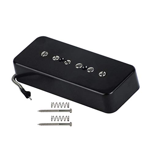 FLEOR Electric Guitar Bridge Pickup Single Coil Pickup Black P90 Soap Bar Pickups - Alnico 5 - Image 2