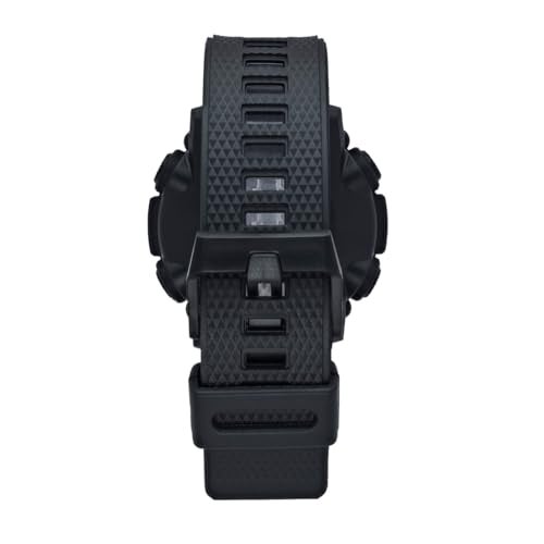 Helix by Timex Ana Digital Watch for Man with Black Round Dial & Black Silicone Strap Band Water Resistant Men's Wrist Watches - TWESK7603T - Image 5