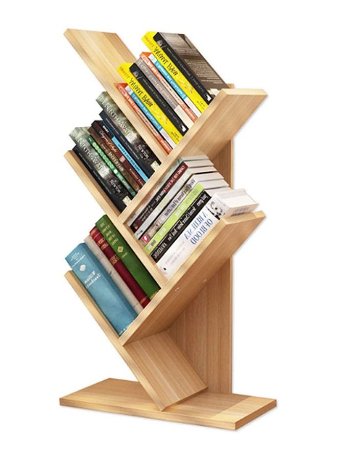 Arabest Desktop Tree Bookshelf,Display Storage Shelf 5Tier,Wood Bookcase For Home/School/Book/Magazine/Office/StudyTable/Bedroom (Beige) - Image 1
