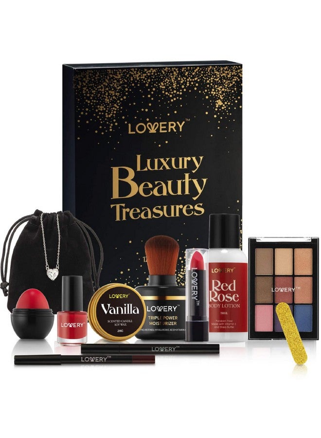 LOVERY Valentines Day Gifts For Her Beauty Treasures 12 Day Makeup Gift Setbirthday Gift Box With Women'S Skincare And Makeup Surprisesgifts For Women With Unique Surprises - Image 1