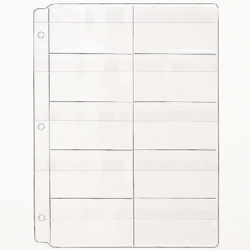 STORE SMART StoreSMART® - Plastic Pages - Memory (SD) Cards and Business Cards - with Flaps - for 3-Ring Binders - 10-Pack - VH308F-10 - Image 2