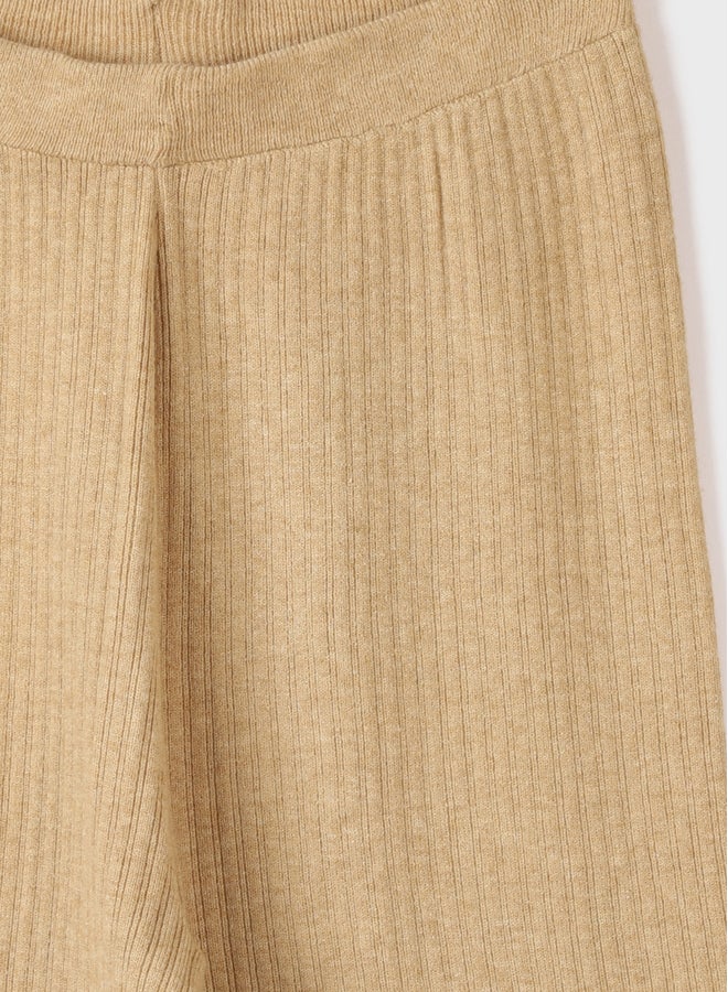LC WAIKIKI Elastic Waist Regular Bell-Bottoms Maternity Tricot Trousers  - Image 3