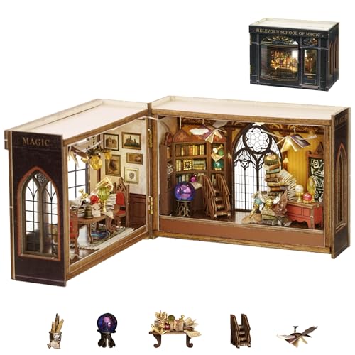 Flever Dollhouse Miniature DIY House Kit Creative Room with Furniture for Romantic Valentines Gift Magical Fate - Image 1