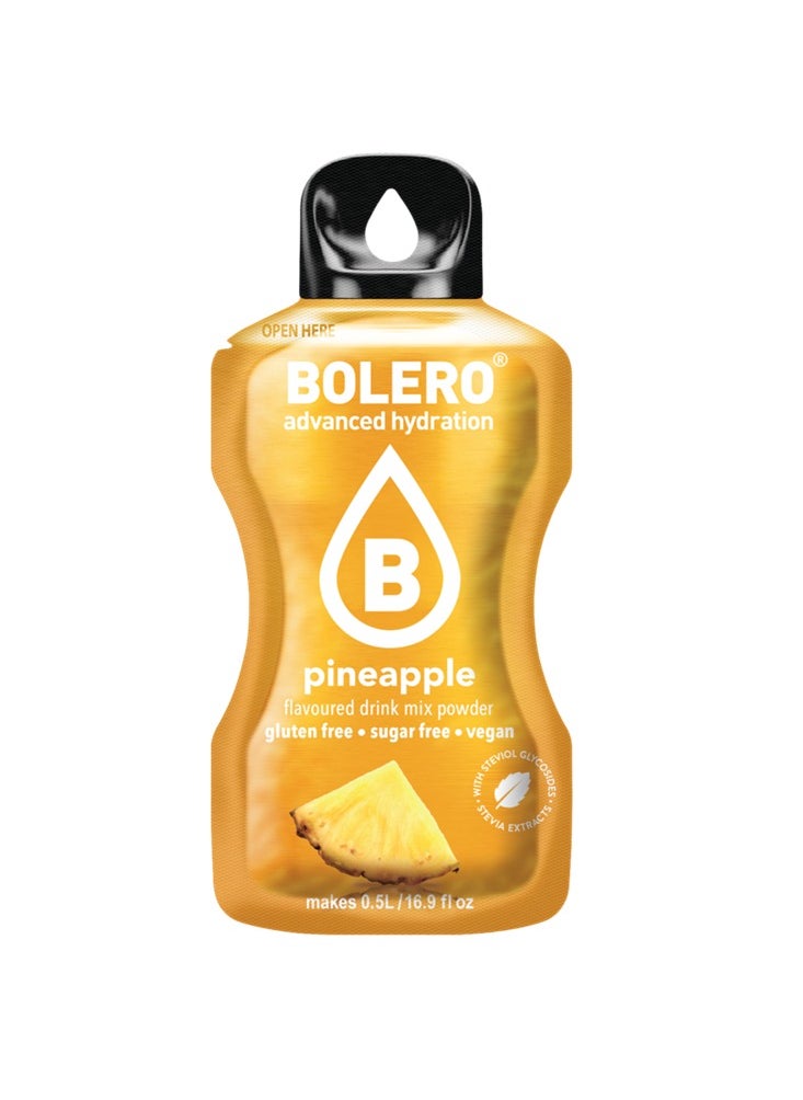 bolero Advanced Hydration Water Flavors - PINEAPPLE - 0.5L  - Image 1