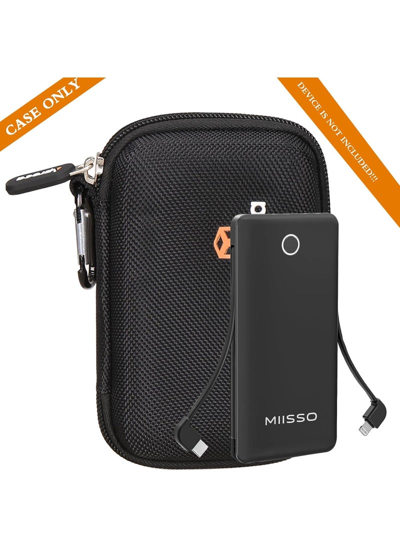 Aproca Aproca Black Hard Travel Storage Case for miisso 6000mah Ultra Slim Built in Cables Power Bank Portable Charger  - Image 5