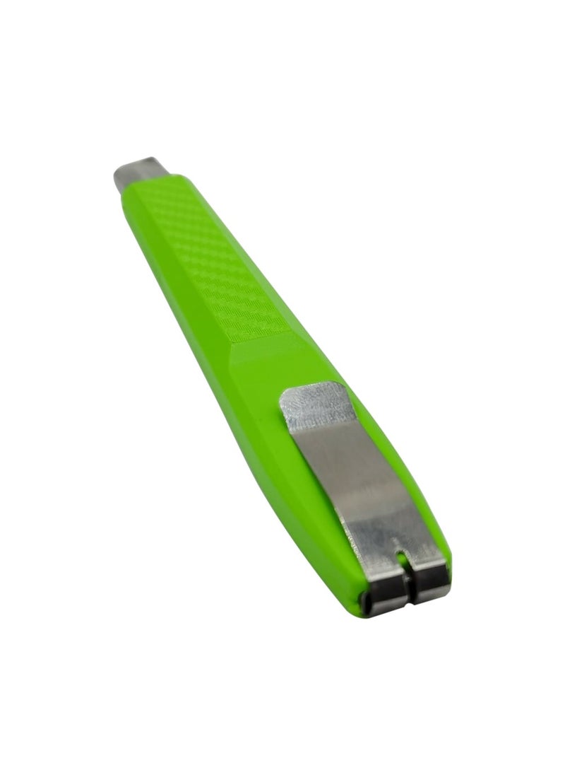 Generic Heavy Duty Green Cutter Tool with Retractable Design for Craft Office Home Utility Use – Slim Body with Safety Lock System  - Image 5