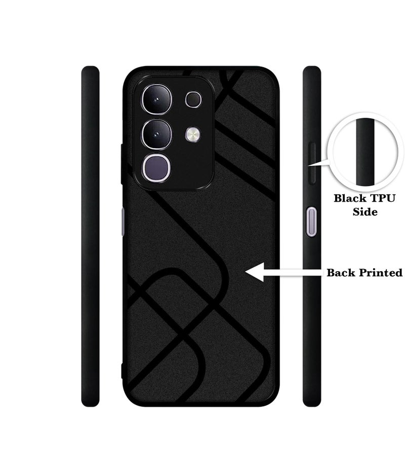 Casotec Zig-Zag Black Line Design Premium 2D Printed Metal Back Case Cover for Vivo T4x 5G / Y29 4G / Y31 Pro 5G / iQOO Z10x 5G - Image 2