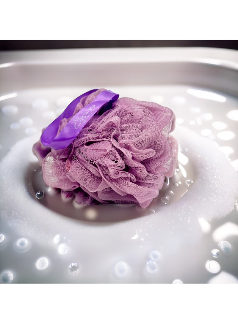 SOLARAE Scalp Massager, Shampoo Brush soft Silicone Bristles and Bath Loofah Sponge Scrubber Exfoliator, Unisex Body & Scalp Washing Scrubber for all Hair Types PURPLE - Image 3