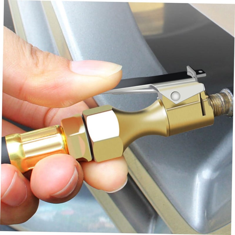 Heavy Duty Quick Connect Tire Inflator Nozzle Air Chuck with Clip Locking Valve 4PCS - Image 5