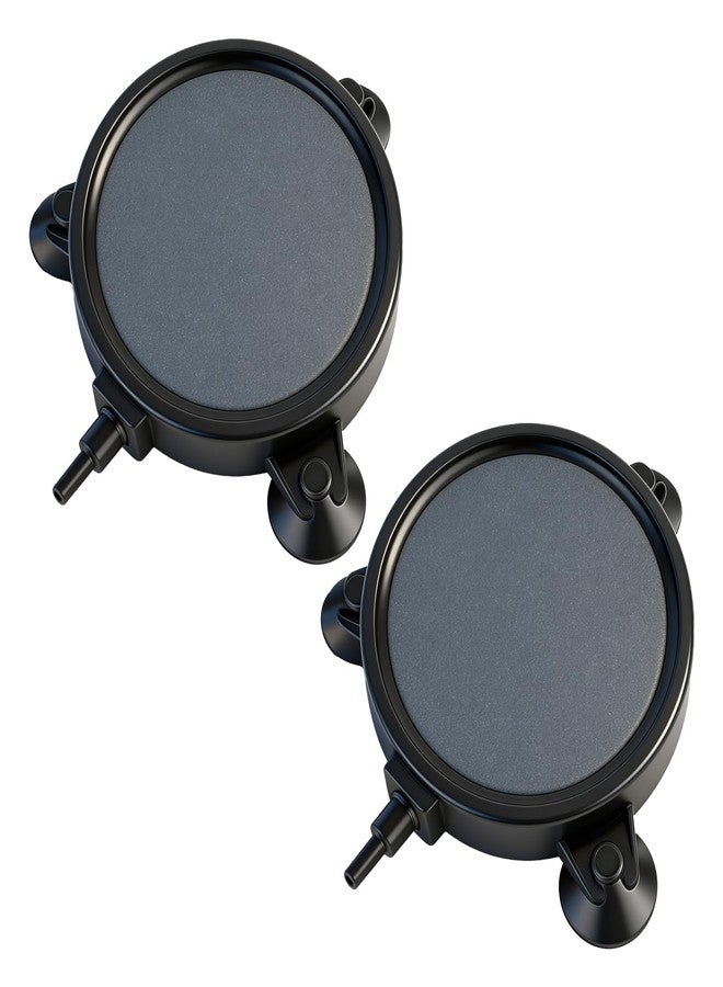 قرص حجري هوائي لحوض السمك من زيهفزو مقاس 4 بوصات مزود بثلاثة أكواب شفط، موزع فقاعات لأحواض الأسماك وخزانات المياه وأنظمة الزراعة المائية - Image 1