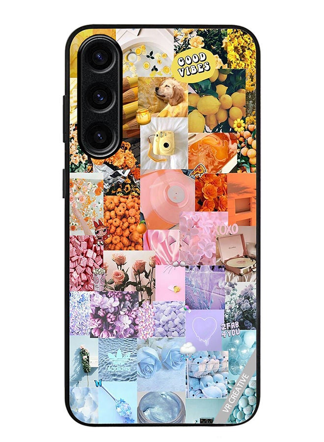 VR CREATIVE Protective Case Cover For Samsung Galaxy S23 Plus Good Vibes Photo Colleges Design Multicolour - Image 1
