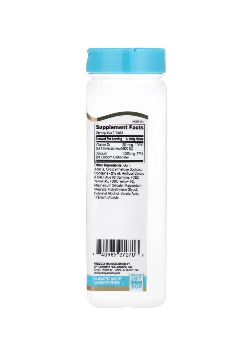 21st Century Calcium Plus D3 90 Tablets - Image 2