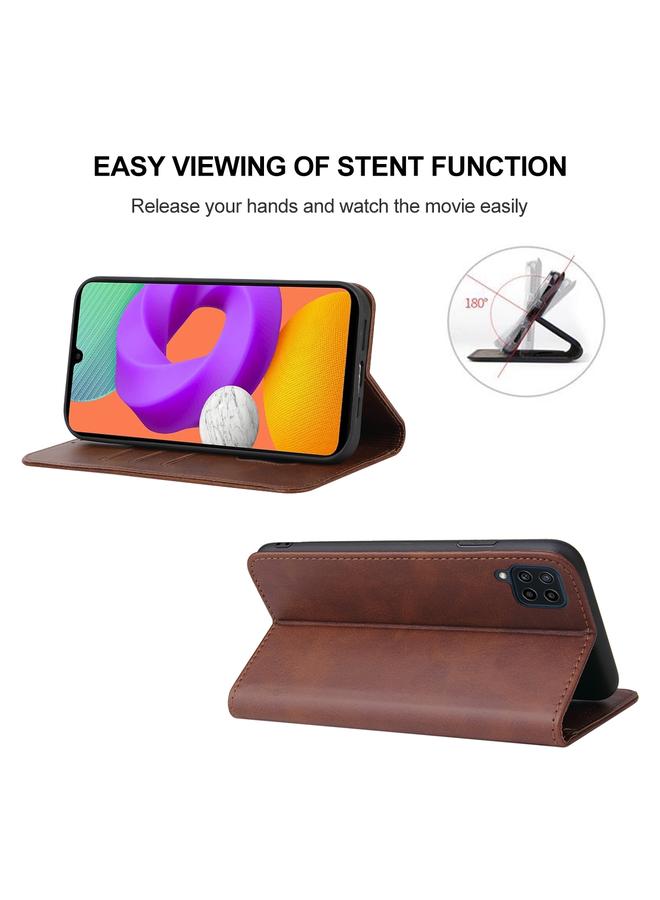 S-TOP Case For Samsung Galaxy M22 / A22 4G Magnetic Closure Leather Phone Case - Image 4