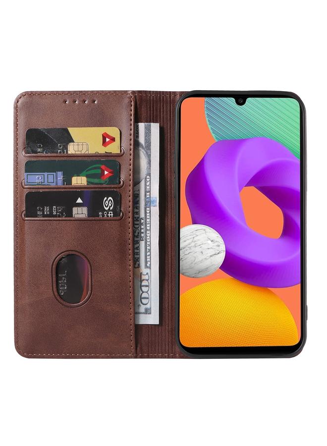 S-TOP Case For Samsung Galaxy M22 / A22 4G Magnetic Closure Leather Phone Case - Image 3