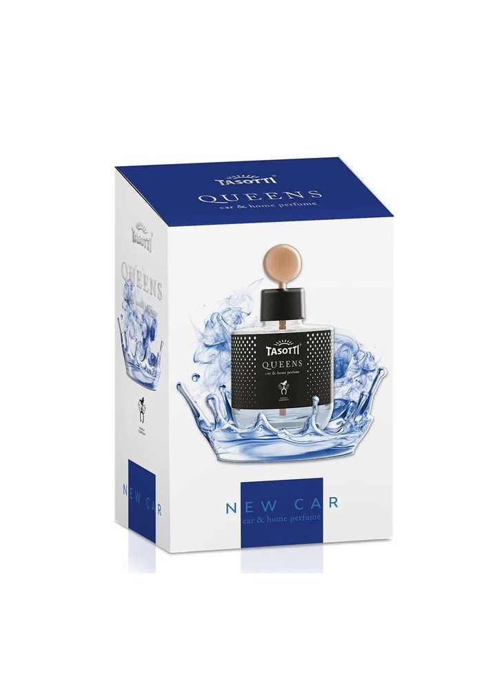 TASOTTI Car Home Perfume Car Air Freshener Smell 100 ml TASOTTI QUEENS  NEW CAR Fragrance - Image 3
