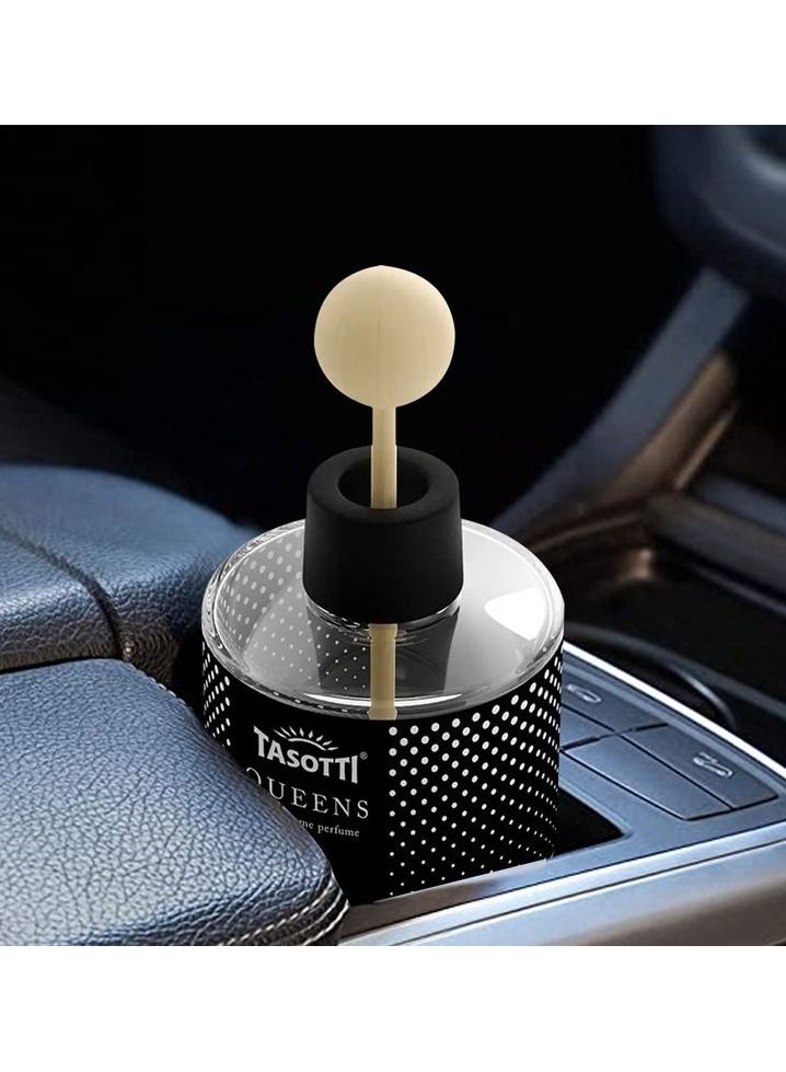 TASOTTI Car Home Perfume Car Air Freshener Smell 100 ml TASOTTI QUEENS  NEW CAR Fragrance - Image 2