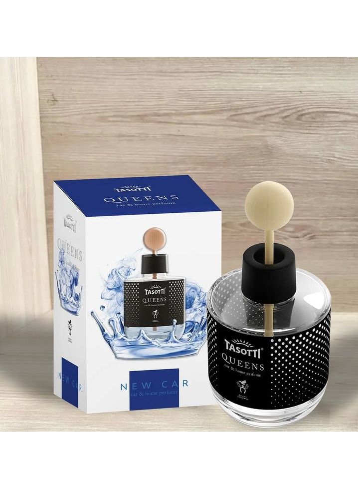 TASOTTI Car Home Perfume Car Air Freshener Smell 100 ml TASOTTI QUEENS  NEW CAR Fragrance - Image 1