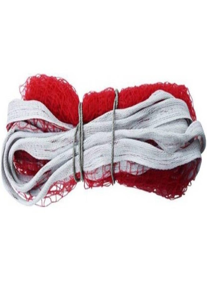 AQTIV8x Nylon 2 Side Tape Red Badminton Net for Indoor and Outdoor Matches, Practice & Training - Image 1
