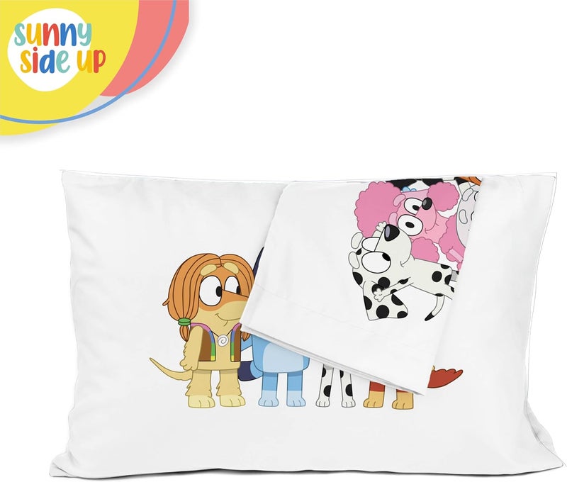 Sunny Side Up Bluey & Bingo (Pack of 2) Reversible Pillowcases - Double Sided Pillow Covers - Kids Super Soft Bedding - Image 5