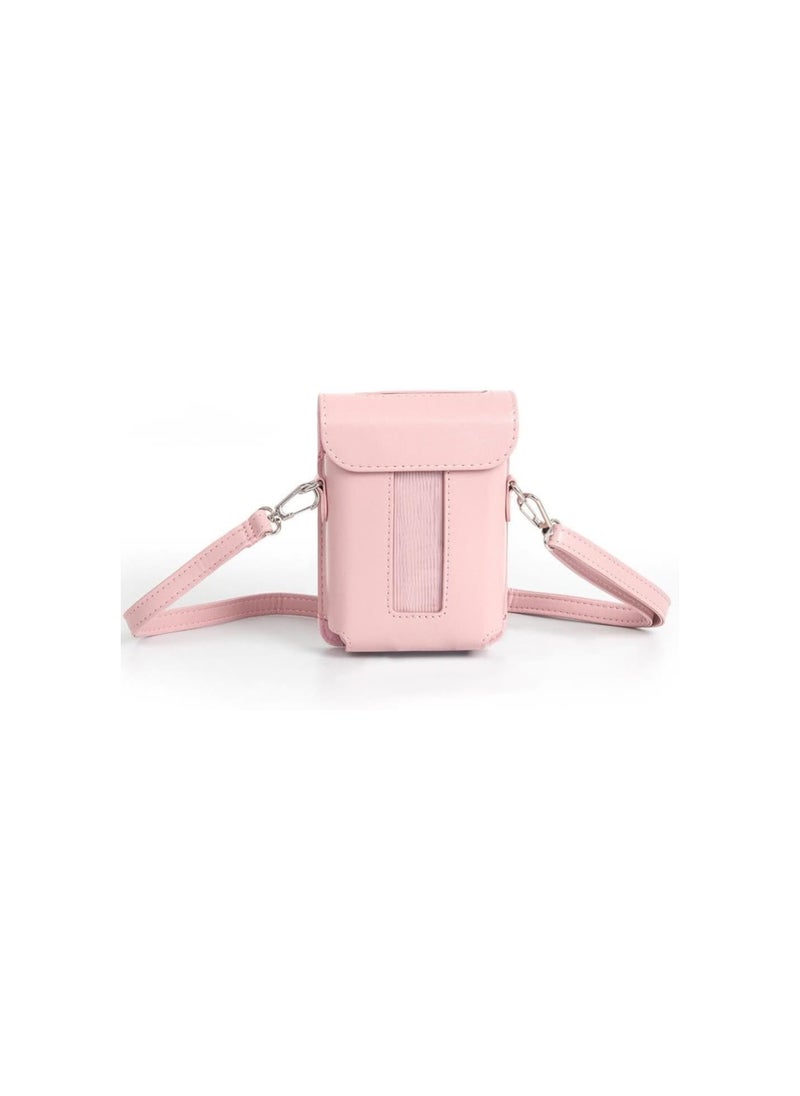 silvercnc - Carrying Case for Instax Mini Link 3,Smartphone Printer Storage Bag with Shoulder Strap,PU leather Mini Printer Case Bag for Instax Mini Link 3,Portable Travel Organizer Bag for Mini Link 3 Printer - Image 1