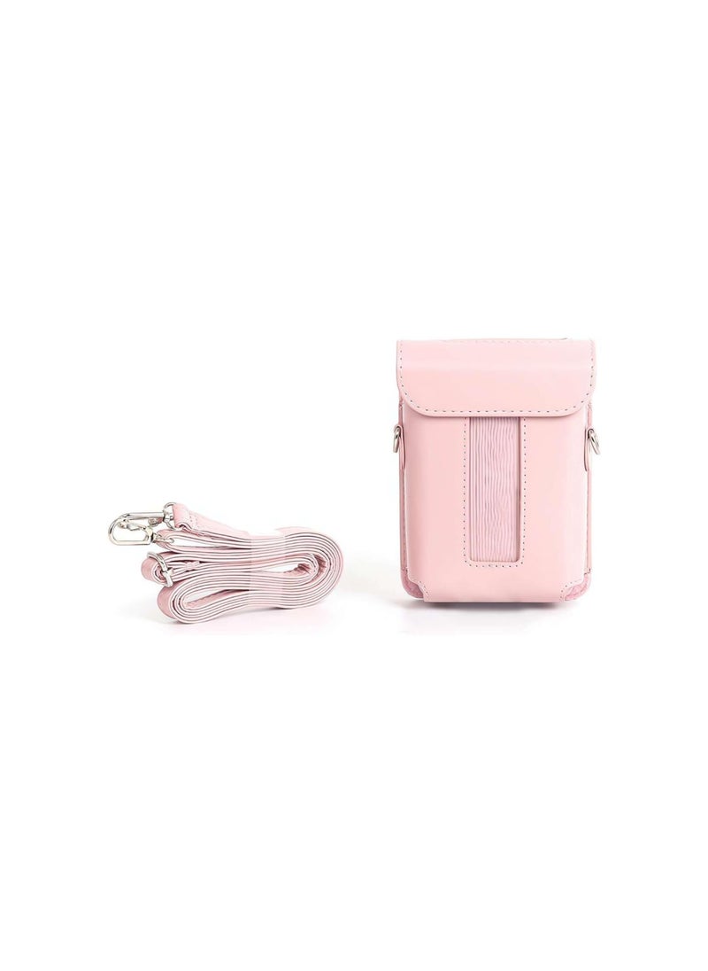 silvercnc - Carrying Case for Instax Mini Link 3,Smartphone Printer Storage Bag with Shoulder Strap,PU leather Mini Printer Case Bag for Instax Mini Link 3,Portable Travel Organizer Bag for Mini Link 3 Printer - Image 1