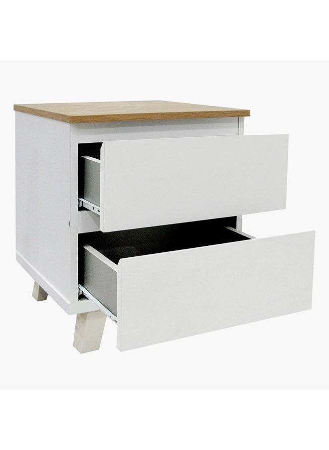Home Box - Kulltorp Plus 2-Drawer Nightstand With Legs 40 x 51.4 x 40.5 cm - Image 1