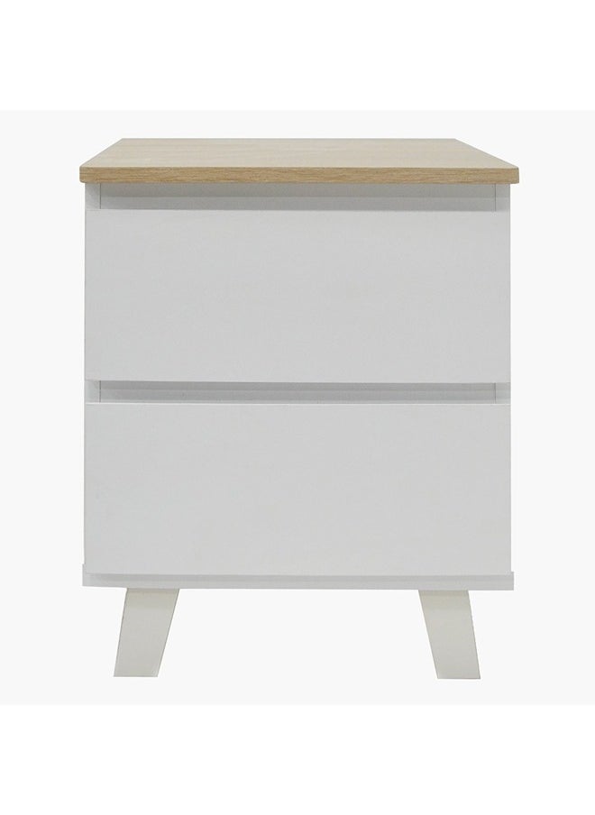 Home Box - Kulltorp Plus 2-Drawer Nightstand With Legs 40 x 51.4 x 40.5 cm - Image 1