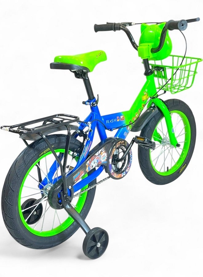 فلاش دراجة اطفال ولادي فيها اصوات وانوار من فلاش - لون اخضر - مقاس 12 من 3 سنوات ل5 سنوات - الوكيل الرسمية في مصر المنتج GTG TOYS - Image 3