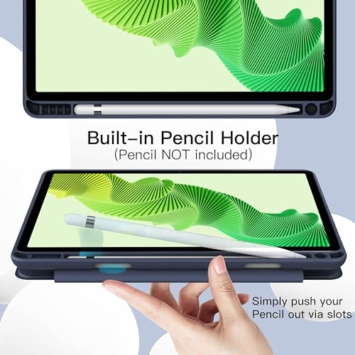 TGK Cover for Realme Pad 2 Cover Case 11.5 inch, Soft Flexible with Pencil Holder Trifold Flip Back Case for Realme Pad 2 Tablet Cover (Blue) - Image 5