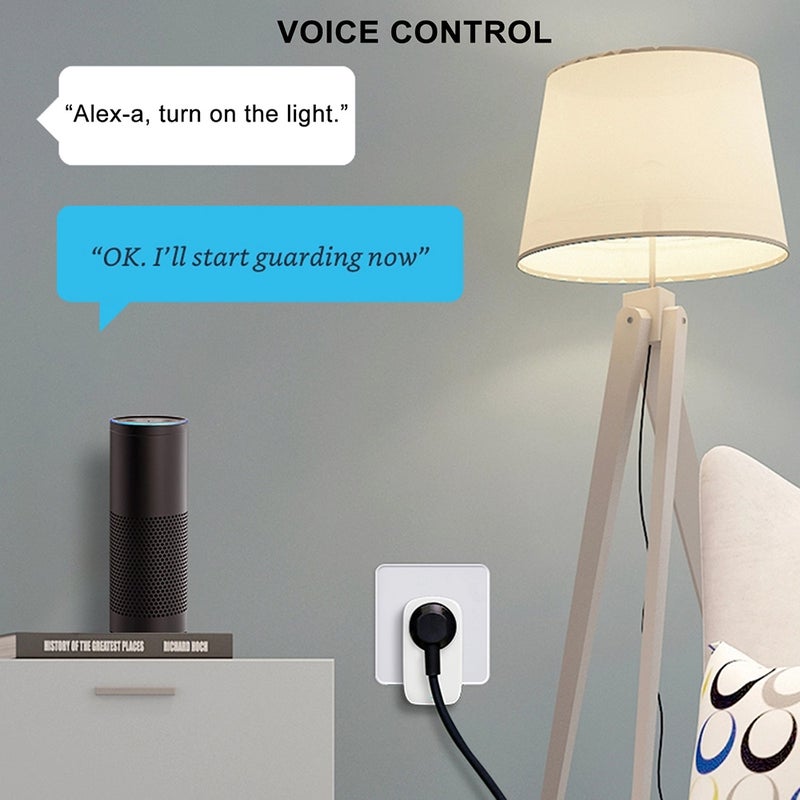 برودلينك مقبس كهربائي بيست كون SP4L-UK من برودلينك مزود بقابس واي فاي بشدة تيار 16 أمبير أبيض 10.5 x 8 x 6.5سم - Image 2