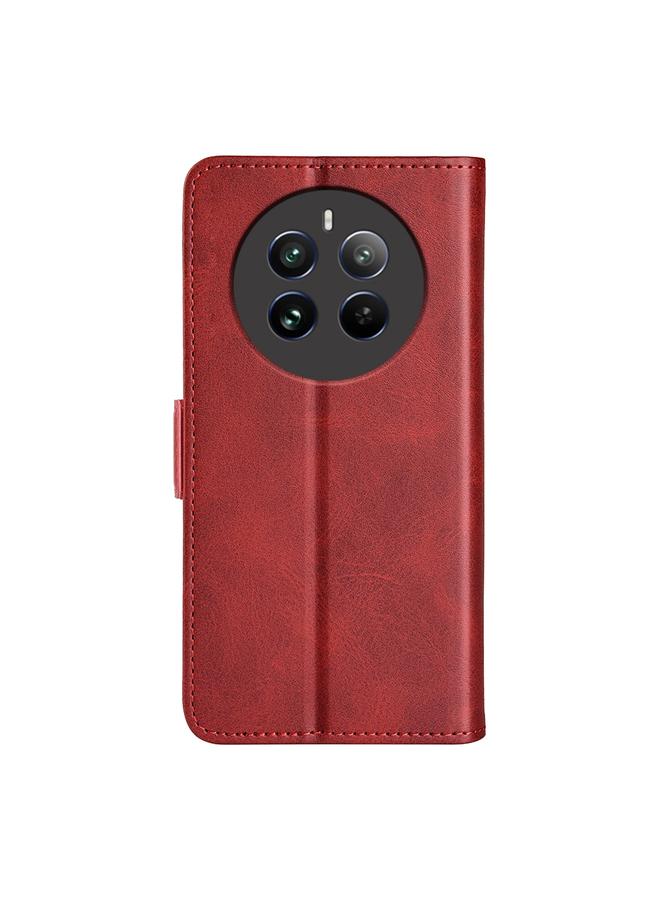 اس-توب جراب لهاتف Realme 12+ 5G، جراب هاتف جلدي أفقي قابل للطي بمشبك مغناطيسي مزدوج الجوانب - Image 3