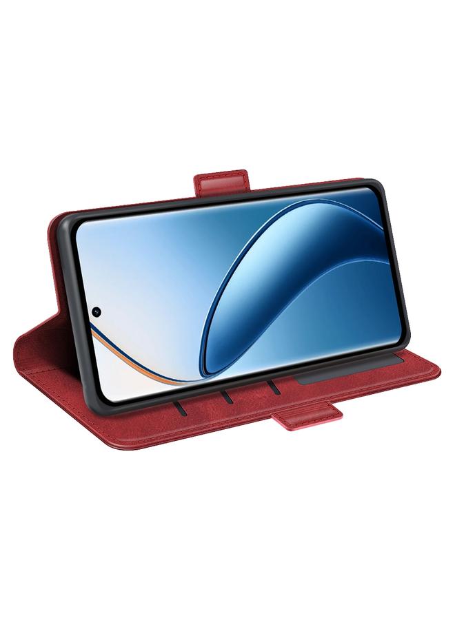 اس-توب جراب لهاتف Realme 12+ 5G، جراب هاتف جلدي أفقي قابل للطي بمشبك مغناطيسي مزدوج الجوانب - Image 5