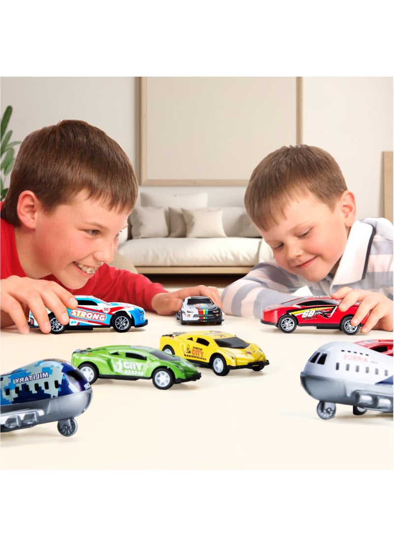 48PCS Pack Pull Back Cars Toy for Kids with Storage Box,Mini Vehicles Party Favor Race Cars Toys,Gifts for Boys Girls Toddlers
