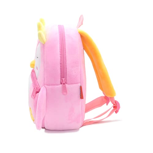 NICE CHOICE Cute Toddler Backpack Toddler Bag Plush Animal Cartoon Mini Travel Bag for Baby Girl Boy 2-6 Years(Cute Penguin) - Image 3