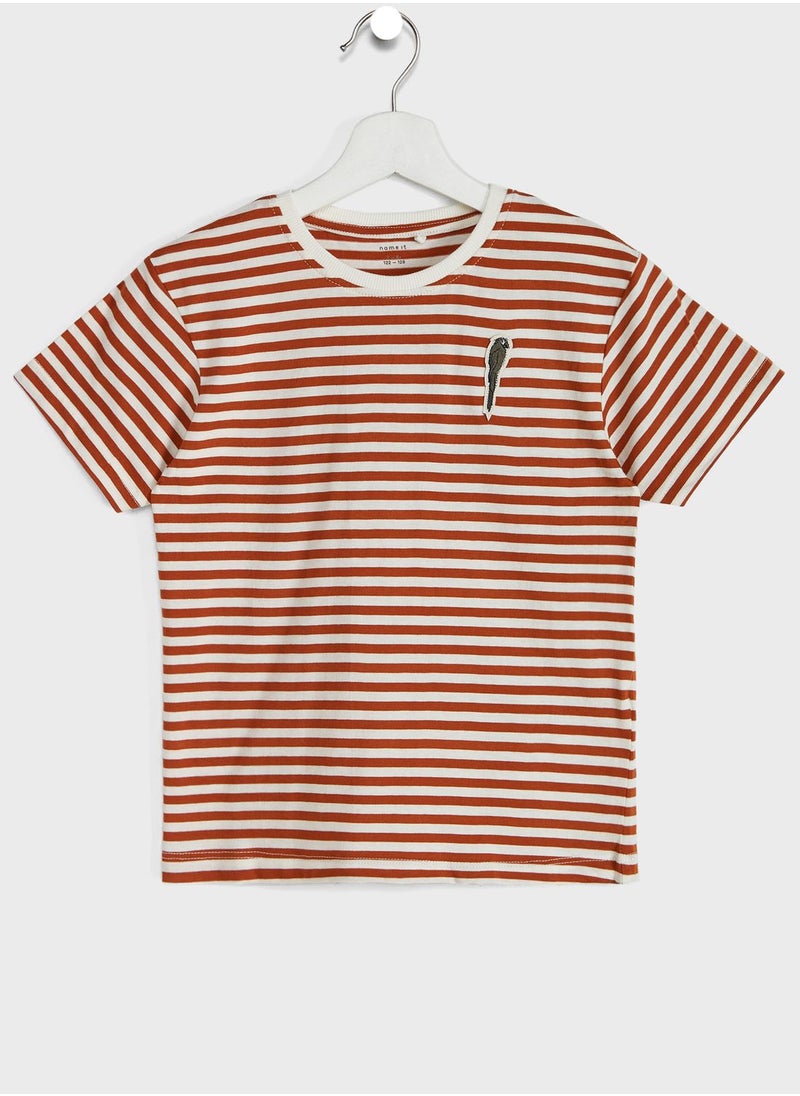 NAME IT - Kids 3 Pack Striped T-Shirt - Image 1